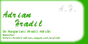 adrian hradil business card